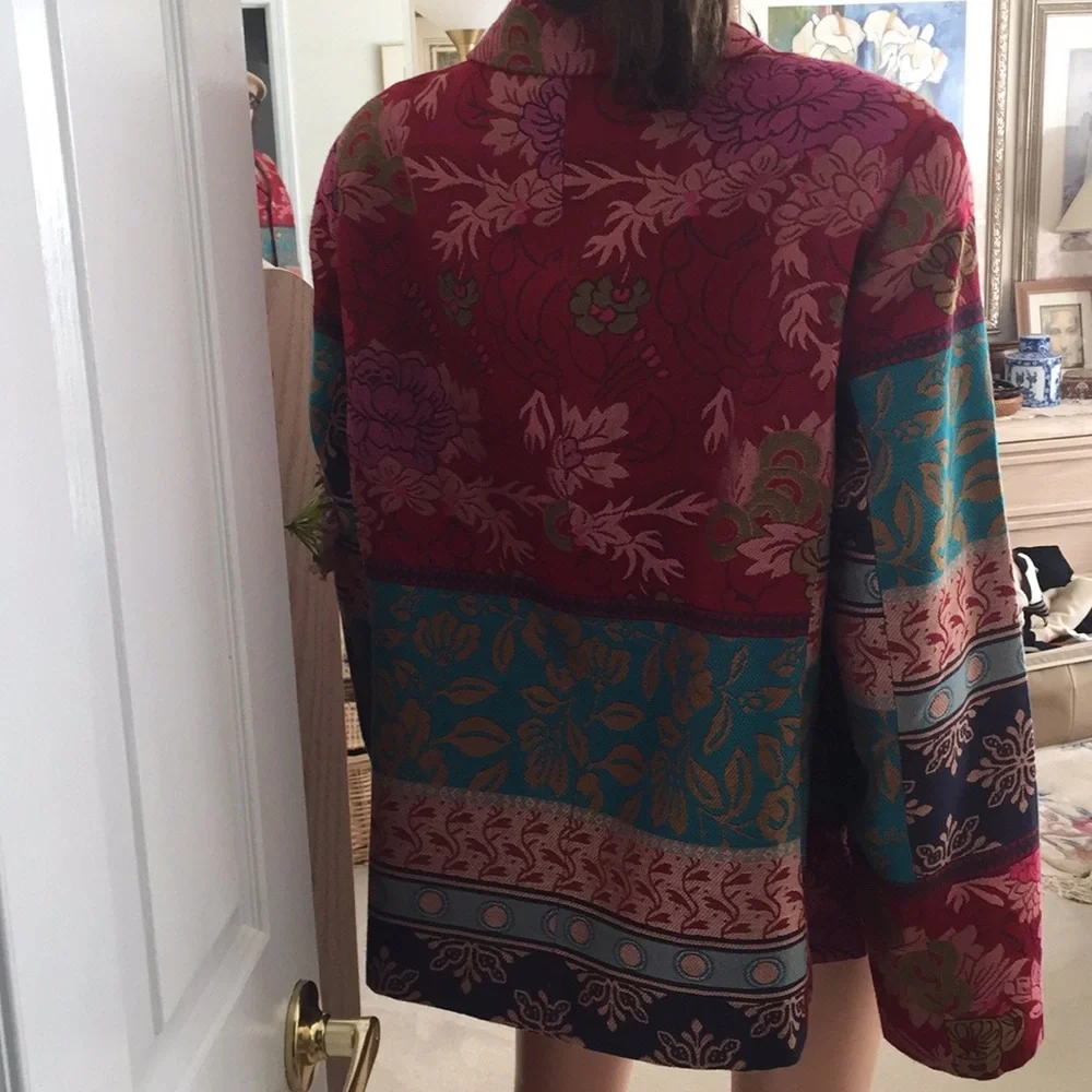 Coldwater woven tapestry blazer